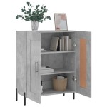 vidaXL Servantă, gri beton, 69,5x34x90 cm, lemn compozit vidaXL Servantă, gri beton, 69,5x34x90 cm, lemn compozit
