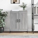 vidaXL Servantă, gri sonoma, 69,5x34x90 cm, lemn compozit vidaXL Servantă, gri sonoma, 69,5x34x90 cm, lemn compozit