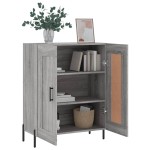 vidaXL Servantă, gri sonoma, 69,5x34x90 cm, lemn compozit vidaXL Servantă, gri sonoma, 69,5x34x90 cm, lemn compozit
