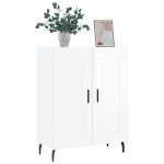 vidaXL Servantă, alb extralucios, 69,5x34x90 cm, lemn compozit vidaXL Servantă, alb extralucios, 69,5x34x90 cm, lemn compozit