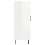 vidaXL Servantă, alb extralucios, 69,5x34x90 cm, lemn compozit vidaXL Servantă, alb extralucios, 69,5x34x90 cm, lemn compozit