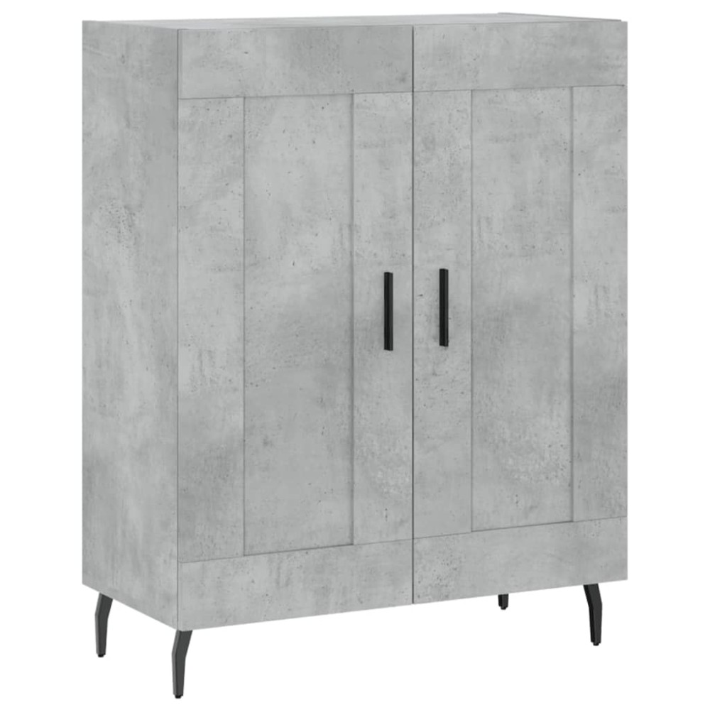 vidaXL Servantă, gri beton, 69,5x34x90 cm, lemn compozit