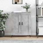 vidaXL Servantă, gri beton, 69,5x34x90 cm, lemn compozit vidaXL Servantă, gri beton, 69,5x34x90 cm, lemn compozit