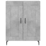 vidaXL Servantă, gri beton, 69,5x34x90 cm, lemn compozit vidaXL Servantă, gri beton, 69,5x34x90 cm, lemn compozit