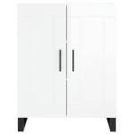 vidaXL Servantă, alb extralucios, 69,5x34x90 cm, lemn compozit vidaXL Servantă, alb extralucios, 69,5x34x90 cm, lemn compozit
