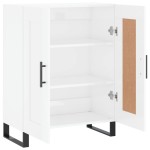 vidaXL Servantă, alb extralucios, 69,5x34x90 cm, lemn compozit vidaXL Servantă, alb extralucios, 69,5x34x90 cm, lemn compozit