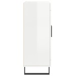 vidaXL Servantă, alb extralucios, 69,5x34x90 cm, lemn compozit vidaXL Servantă, alb extralucios, 69,5x34x90 cm, lemn compozit