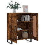vidaXL Servantă, stejar fumuriu, 69,5x34x90 cm, lemn compozit