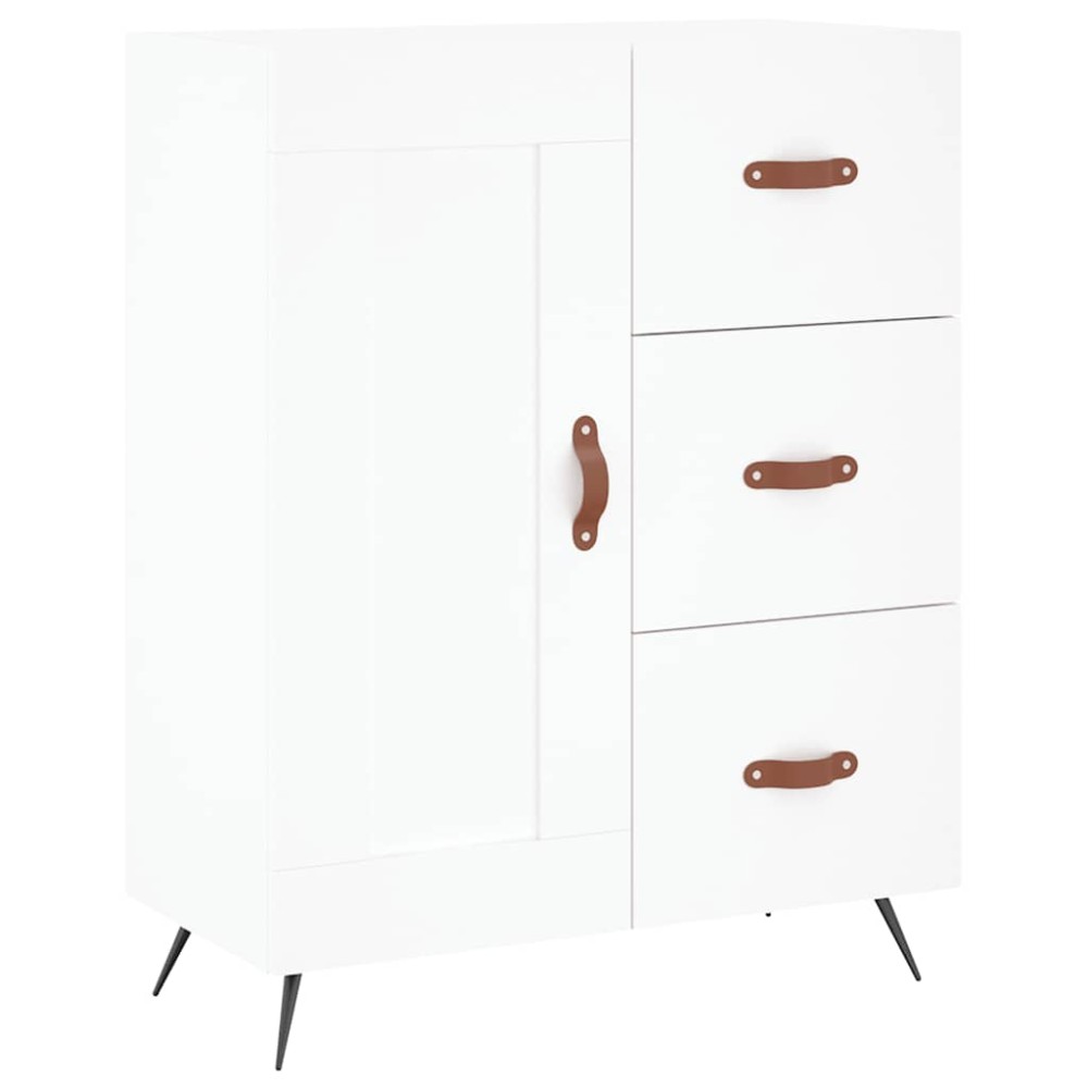 vidaXL Servantă, alb, 69,5x34x90 cm, lemn compozit