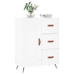 vidaXL Servantă, alb, 69,5x34x90 cm, lemn compozit vidaXL Servantă, alb, 69,5x34x90 cm, lemn compozit