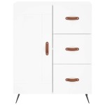 vidaXL Servantă, alb, 69,5x34x90 cm, lemn compozit vidaXL Servantă, alb, 69,5x34x90 cm, lemn compozit