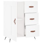 vidaXL Servantă, alb, 69,5x34x90 cm, lemn compozit vidaXL Servantă, alb, 69,5x34x90 cm, lemn compozit