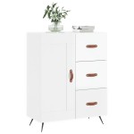 vidaXL Servantă, alb extralucios, 69,5x34x90 cm, lemn compozit vidaXL Servantă, alb extralucios, 69,5x34x90 cm, lemn compozit