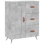 vidaXL Servantă, gri beton, 69,5x34x90 cm, lemn compozit vidaXL Servantă, gri beton, 69,5x34x90 cm, lemn compozit