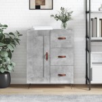vidaXL Servantă, gri beton, 69,5x34x90 cm, lemn compozit vidaXL Servantă, gri beton, 69,5x34x90 cm, lemn compozit