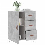vidaXL Servantă, gri beton, 69,5x34x90 cm, lemn compozit vidaXL Servantă, gri beton, 69,5x34x90 cm, lemn compozit