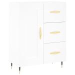 vidaXL Servantă, alb, 69,5x34x90 cm, lemn compozit vidaXL Servantă, alb, 69,5x34x90 cm, lemn compozit