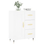 vidaXL Servantă, alb, 69,5x34x90 cm, lemn compozit vidaXL Servantă, alb, 69,5x34x90 cm, lemn compozit