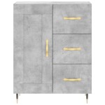 vidaXL Servantă, gri beton, 69,5x34x90 cm, lemn compozit vidaXL Servantă, gri beton, 69,5x34x90 cm, lemn compozit