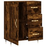 vidaXL Servantă, stejar fumuriu, 69,5x34x90 cm, lemn compozit