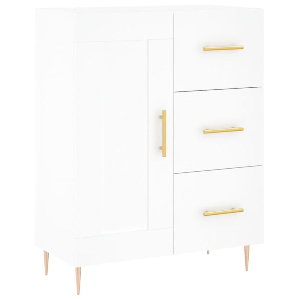 vidaXL Servantă, alb, 69,5x34x90 cm, lemn compozit