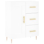 vidaXL Servantă, alb, 69,5x34x90 cm, lemn compozit vidaXL Servantă, alb, 69,5x34x90 cm, lemn compozit