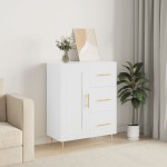 vidaXL Servantă, alb, 69,5x34x90 cm, lemn compozit vidaXL Servantă, alb, 69,5x34x90 cm, lemn compozit