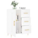 vidaXL Servantă, alb, 69,5x34x90 cm, lemn compozit vidaXL Servantă, alb, 69,5x34x90 cm, lemn compozit