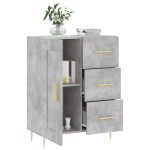 vidaXL Servantă, gri beton, 69,5x34x90 cm, lemn compozit vidaXL Servantă, gri beton, 69,5x34x90 cm, lemn compozit