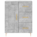 vidaXL Servantă, gri beton, 69,5x34x90 cm, lemn compozit vidaXL Servantă, gri beton, 69,5x34x90 cm, lemn compozit