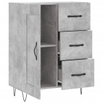 vidaXL Servantă, gri beton, 69,5x34x90 cm, lemn compozit vidaXL Servantă, gri beton, 69,5x34x90 cm, lemn compozit