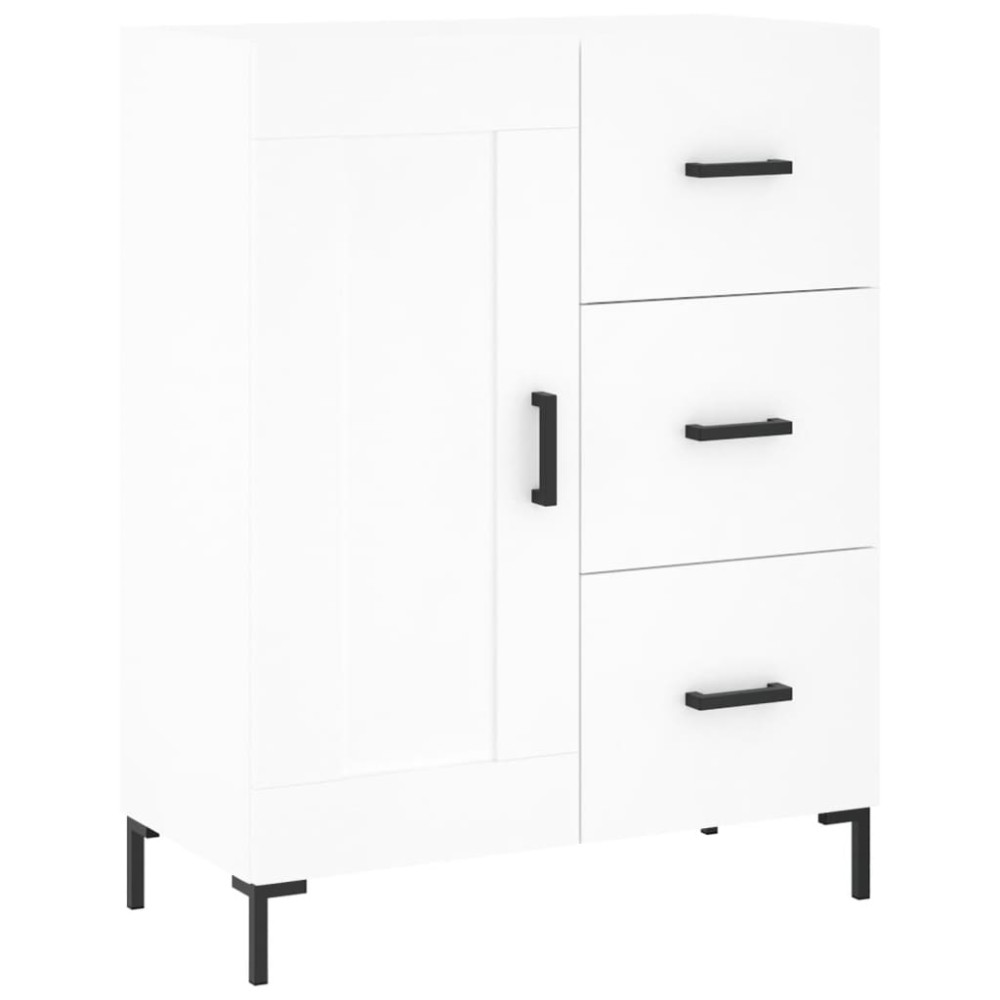 vidaXL Servantă, alb, 69,5x34x90 cm, lemn compozit