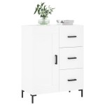 vidaXL Servantă, alb, 69,5x34x90 cm, lemn compozit vidaXL Servantă, alb, 69,5x34x90 cm, lemn compozit