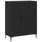 vidaXL Servantă, negru, 69,5x34x90 cm, lemn compozit