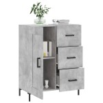vidaXL Servantă, gri beton, 69,5x34x90 cm, lemn compozit vidaXL Servantă, gri beton, 69,5x34x90 cm, lemn compozit