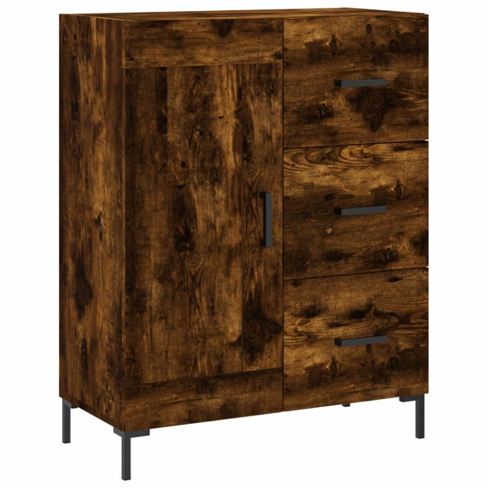 vidaXL Servantă, stejar fumuriu, 69,5x34x90 cm, lemn compozit