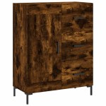 vidaXL Servantă, stejar fumuriu, 69,5x34x90 cm, lemn compozit
