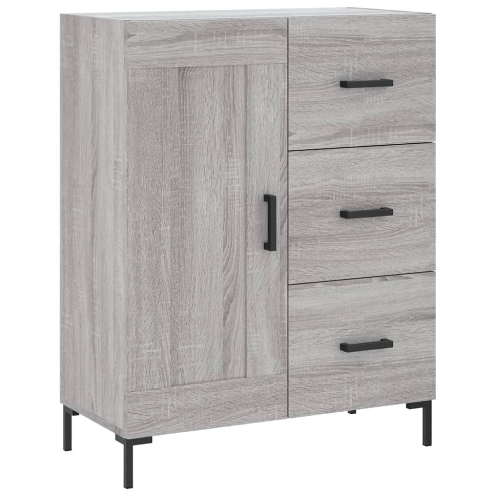 vidaXL Servantă, gri sonoma, 69,5x34x90 cm, lemn compozit
