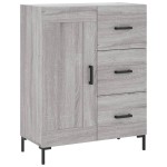 vidaXL Servantă, gri sonoma, 69,5x34x90 cm, lemn compozit