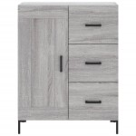 vidaXL Servantă, gri sonoma, 69,5x34x90 cm, lemn compozit