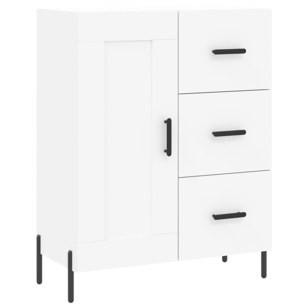vidaXL Servantă, alb, 69,5x34x90 cm, lemn compozit