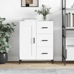 vidaXL Servantă, alb, 69,5x34x90 cm, lemn compozit vidaXL Servantă, alb, 69,5x34x90 cm, lemn compozit