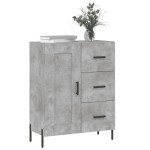 vidaXL Servantă, gri beton, 69,5x34x90 cm, lemn compozit vidaXL Servantă, gri beton, 69,5x34x90 cm, lemn compozit