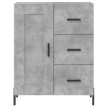 vidaXL Servantă, gri beton, 69,5x34x90 cm, lemn compozit vidaXL Servantă, gri beton, 69,5x34x90 cm, lemn compozit