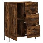 vidaXL Servantă, stejar fumuriu, 69,5x34x90 cm, lemn compozit vidaXL Servantă, stejar fumuriu, 69,5x34x90 cm, lemn compozit