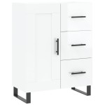 vidaXL Servantă, alb extralucios, 69,5x34x90 cm, lemn compozit vidaXL Servantă, alb extralucios, 69,5x34x90 cm, lemn compozit
