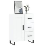 vidaXL Servantă, alb extralucios, 69,5x34x90 cm, lemn compozit vidaXL Servantă, alb extralucios, 69,5x34x90 cm, lemn compozit