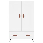 vidaXL Dulap înalt, alb, 69,5x31x115 cm, lemn prelucrat vidaXL Dulap înalt, alb, 69,5x31x115 cm, lemn prelucrat