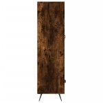 vidaXL Dulap înalt, stejar afumat, 69,5x31x115 cm, lemn prelucrat