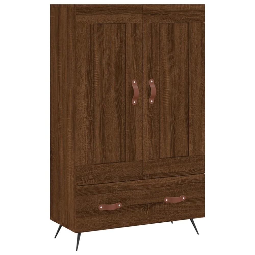 vidaXL Dulap înalt, stejar maro, 69,5x31x115 cm, lemn prelucrat